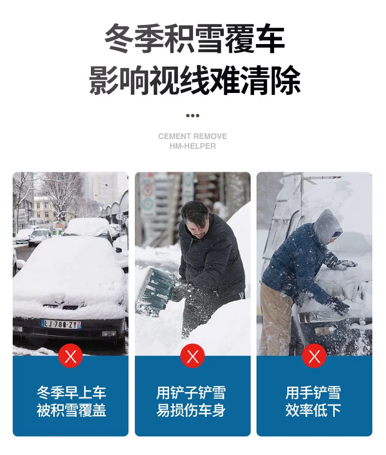 Выдвижная стильная Автомобильная Снежная щетка для лопаты льда для устранения снега на мороз зимняя лопата для снега