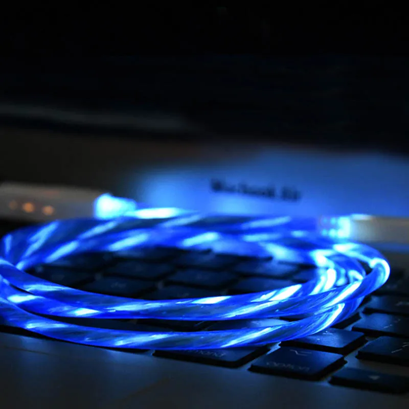 Светящийся стример Micro-USB кабель передачи данных для быстрой зарядки для Android Z