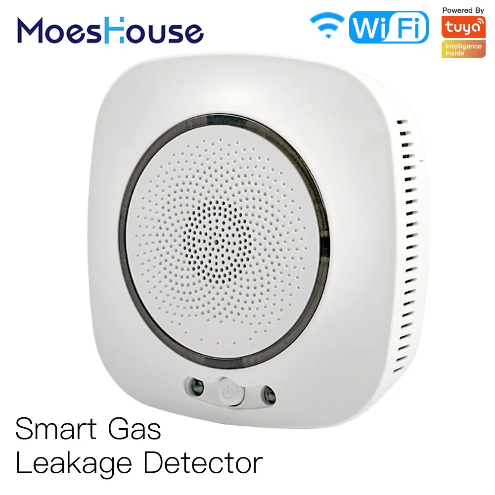 Умный детектор утечки газа Wi Fi горючих газов датчик сигнализации Smart Life Tuya App Control