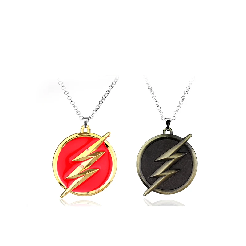 DC Comics флэш-памяти Lightning брелок красный золотистым логотипом 6 см с металлическими заклепками; туфли-лодочки брелок для ключей подарок цепочка для ключей с кольцом-держателем для автомобильные сувениры