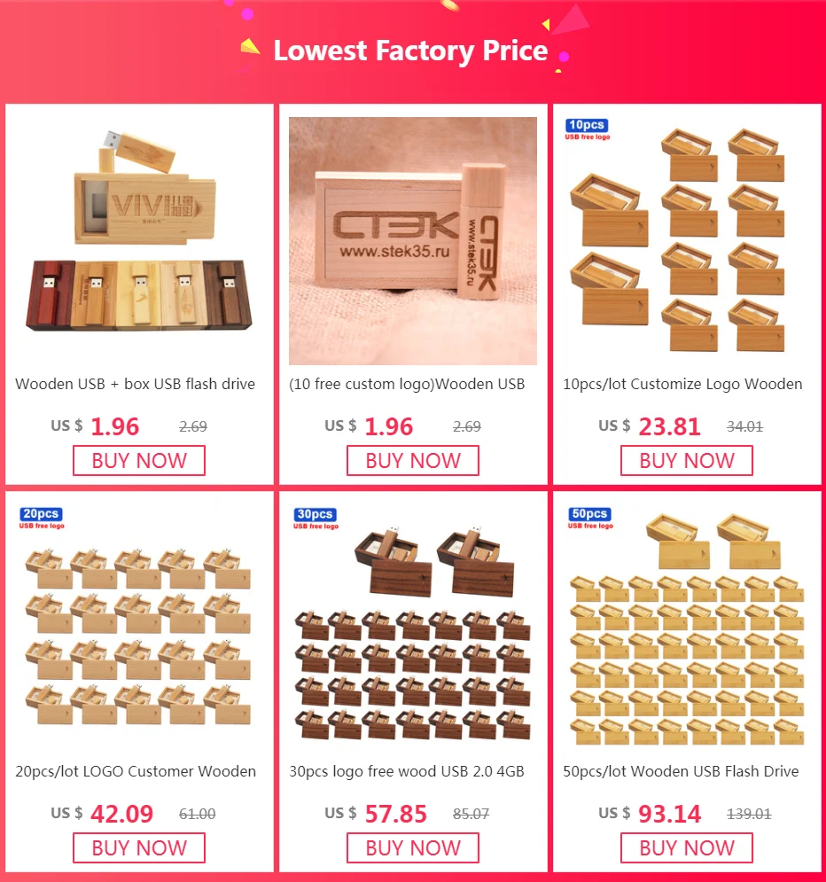 best usb drive 50pcs/lot Wooden USB Flash Drive Pendrive 4GB 8GB 16GB 32GB 64GB USB 2.0 Memory Stick U Disk Photography Gifts LOGO Personalize apple pen drive