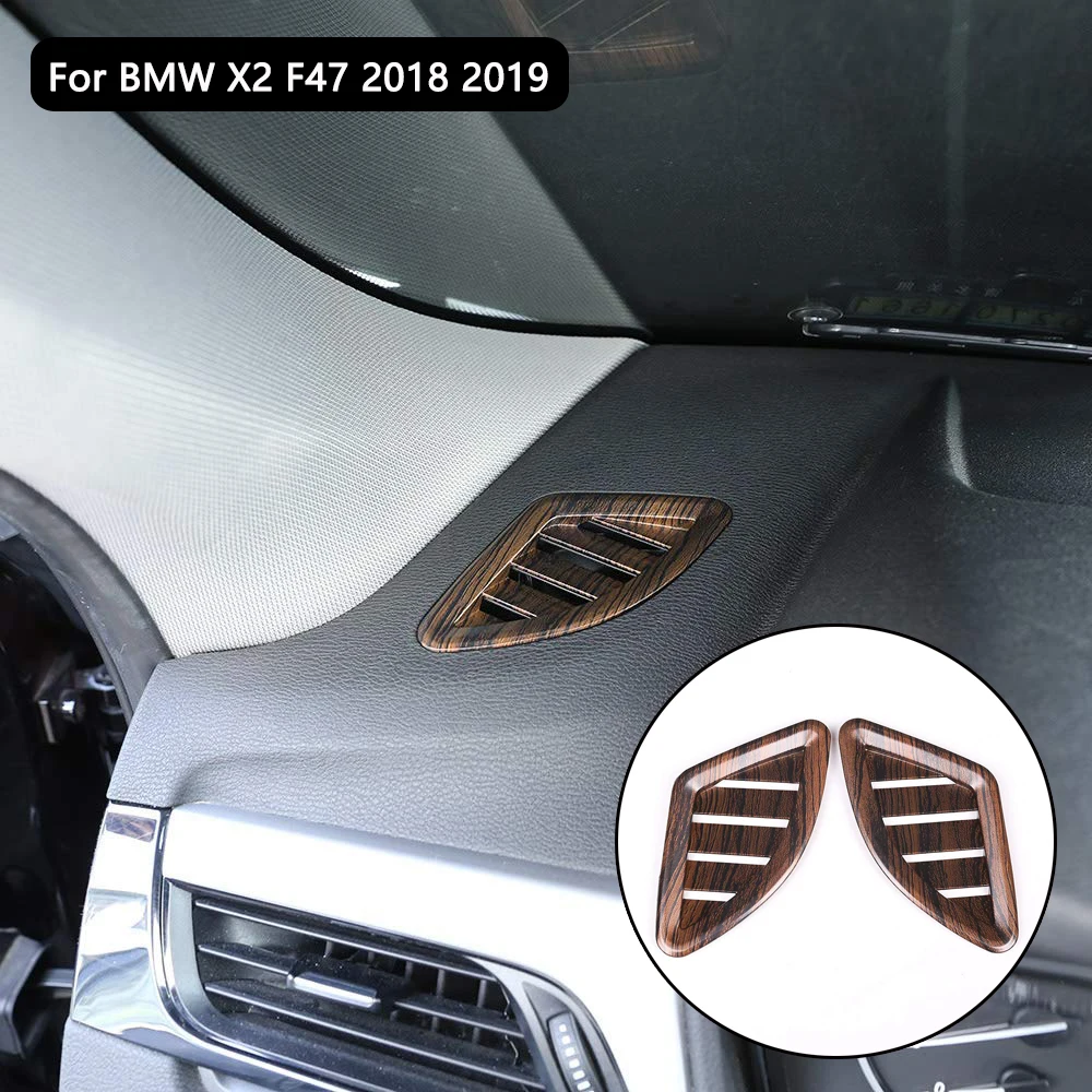 

For BMW X1 F48 2016-2019 Pine Wood Grain ABS Dashboard AC Outlet Vent Cover Trim Car Accessories for BMW X2 F47 2018 2019