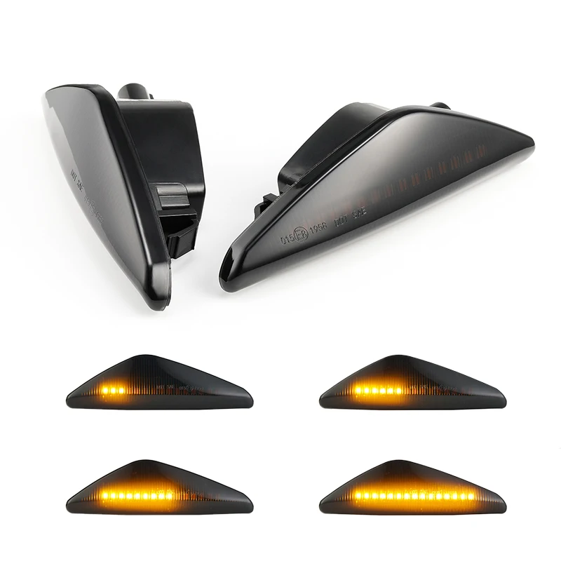 

2pc LED Dynamic Turn Signal Light Side Fender Marker Lamp Sequential Indicator Light For BMW X3 F25 X5 E70 X6 E71 E72 2008-2014