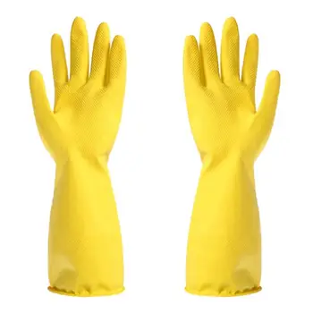 

Kitchen Dishwashing Cleaning Housework Gloves Tendon Rubber Gloves Waterproof Non-slip Rubber Latex Gloves