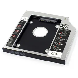 Caddie pour disque dur SATA 9.5 Optibay, 12.7mm, 3.0mm, adaptateur DVD, boîtier pour ordinateur portable, 2.5 SSD 