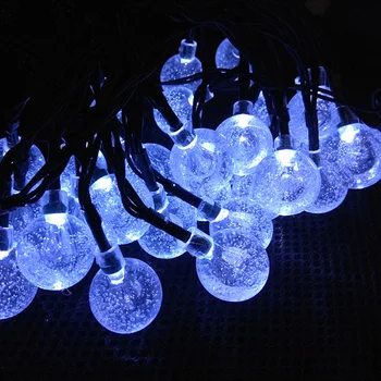 

DIY Outdoor Garden Easy Install 30 LED Fairy Christmas Party Bulbs Lamps Patio Wedding Battery Operated Solar String Light Home