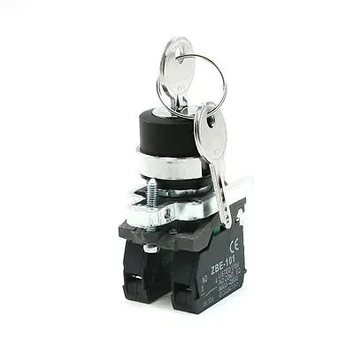 

AC 240V 6A NO Key Rotary Key Locking Style Push Button Switch ZBE-101