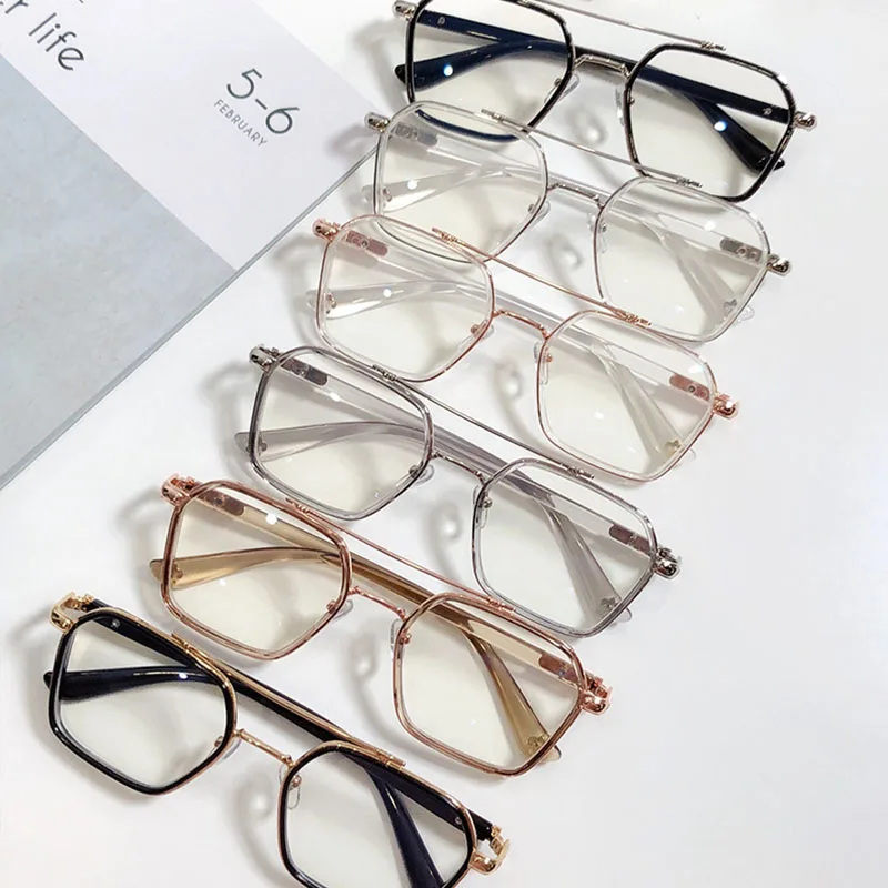Anti blue light glasses SHAUNA Retro Anti-Blue Light Square Glasses Frame Optical Eyeglasses Frames