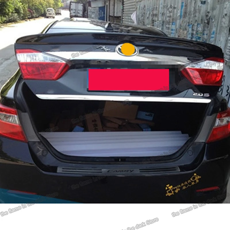 Отделка задней двери автомобиля из нержавеющей стали lsrtw2017 для toyota camry 2012 2013 2014 2015