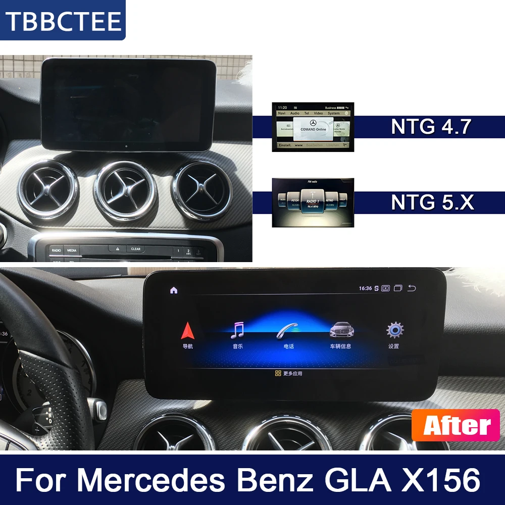 10,25 дюймов 4G 64G Android для Mercedes Benz MB GLA X156~ NTG автомобильный радиоэкран gps навигация Bluetooth WiFi Navi