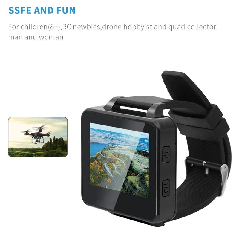 

FPV Watch 5.8GHz 40CH 200RC HD 2Inch LCD Monitor Real-Time Video TFT Wireless Receptor Monitor for DIY RC Camera Quadcopter
