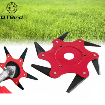 

6 Teeth Brush Trimmer Metal Blades Trimmer Head Brush Cutter Blade Garden Grass Trimmer Head For Lawn Mower