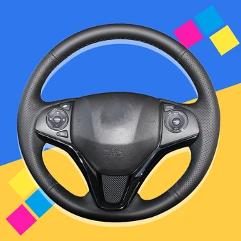 

Auto Braid On The Steering Wheel Cover for Honda Fit 2014-2019 City 2014-2019 Jazz 2014-2019 HR-V HRV 2016-2019 Car Wheel Cover