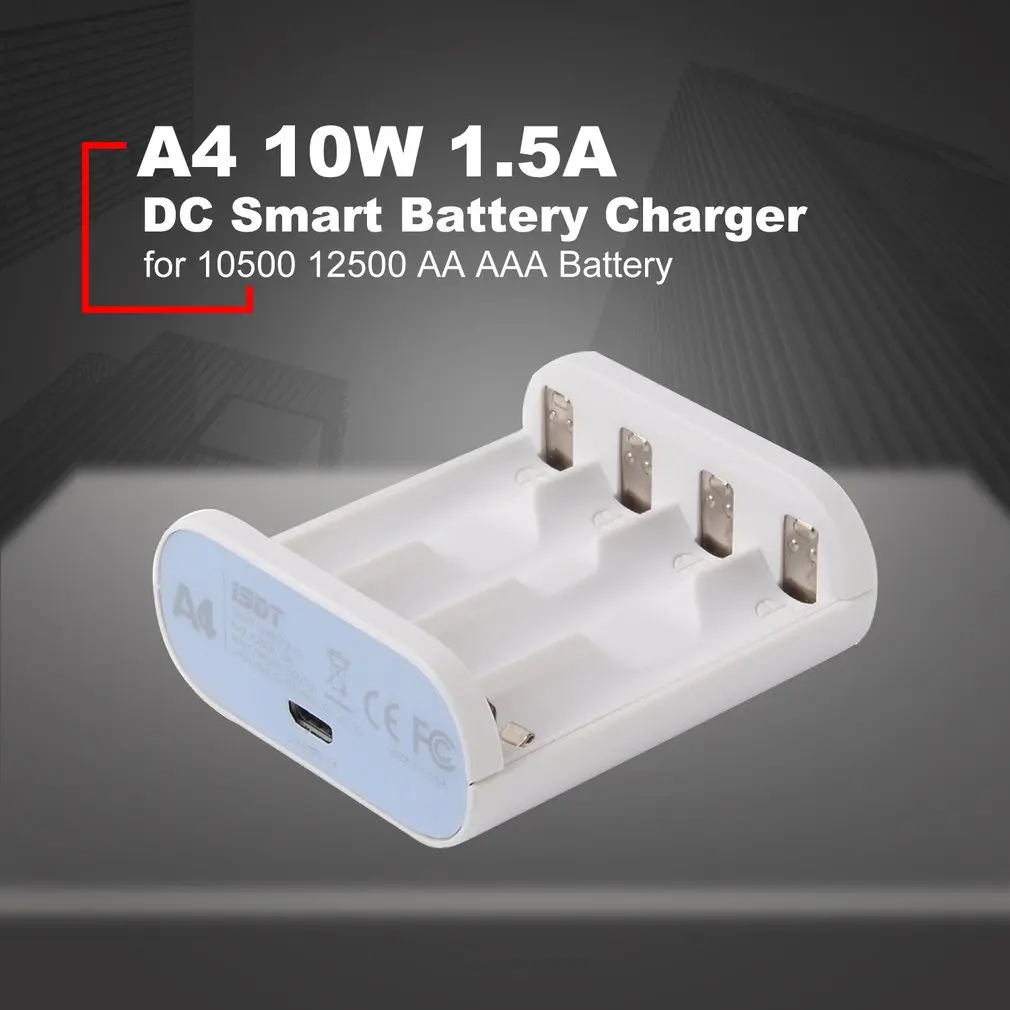 

Original ISDT A4 10W 1.5A AA AAA Battery Charger DC Smart Battery Charger Unit For 10500 12500 Battery