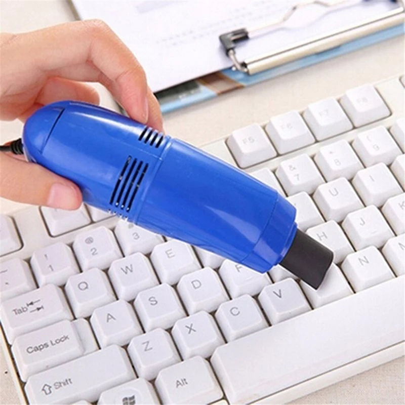Mini Computer Vacuum USB Keyboard Brush Cleaner Laptop Brush Dust Cleaning Kit Household Cleaning Tool Multi-Function Cleaner