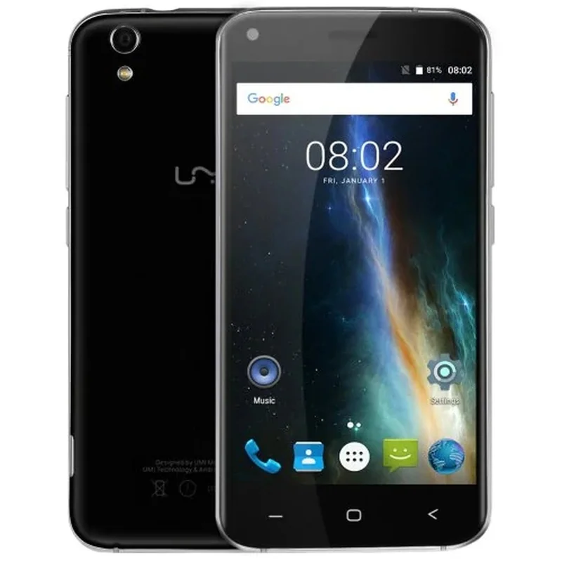 

UMIDIGI LONDON SmartPhone 1GB RAM 8GB ROM 5.0" 3G Telephone MTK6580 Quad Core Android 6.0 8.0MP 2050MAH WIFI GPS Mobile Phone