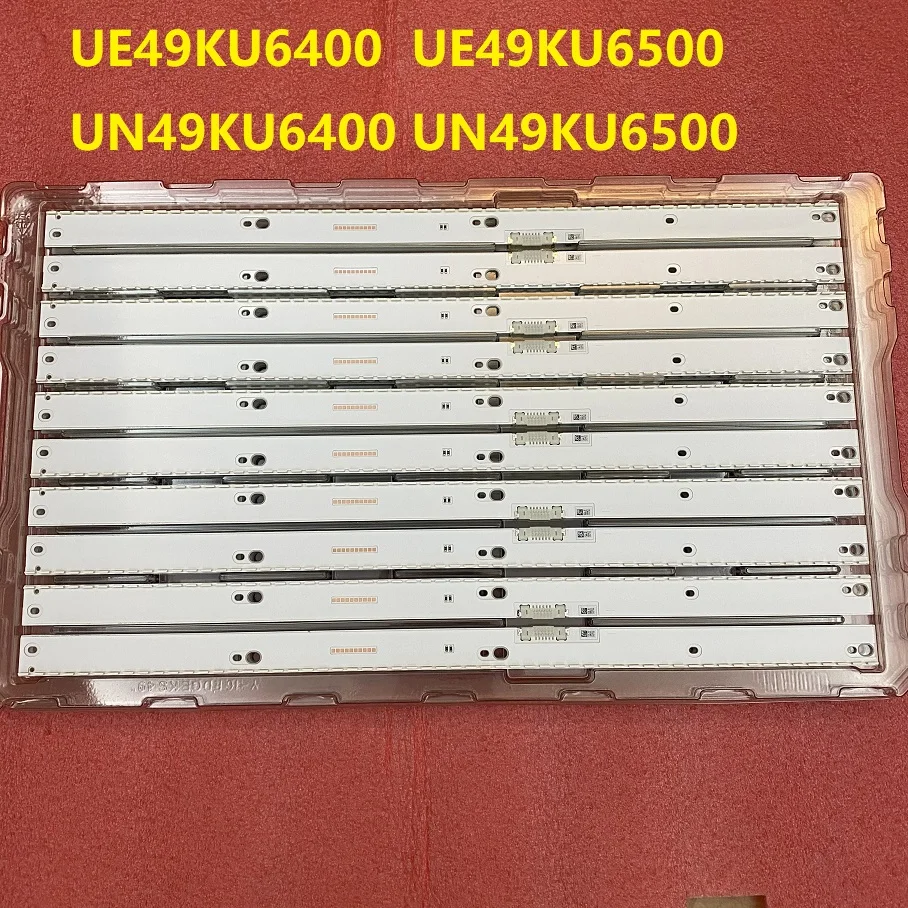 Luz de Fundo para Samsung Tira Conduzida Ue49ku6400 Ue49ku6500 Un49ku6400 Un49ku6450 Un49ku6500 Ua49mu6500 Bn96-39674a 39673a Set = 10 5 Pcs - Image 2
