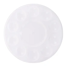 Лидер продаж-10-хорошо круглые профессиональных сильный& светильник пластиковая палитра для краски лоток-белый