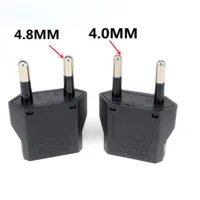 EU KR Plug Adapter para Viagem, EUA para UE Plug Converter, Tomadas de Energia Elétrica, Tomada AC, 1-50PCs