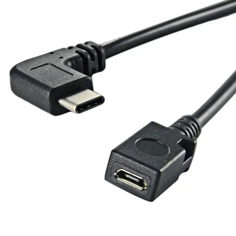 90 ° изогнутый type-C Orbit Micro5pin женский телефонный кабель для преобразования данных адаптер USB3.1 кабель для передачи данных