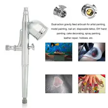 0.2 /0.3/ 0.5 mm Dual Action Airbrush Paint Air Brush Spray Gun Sprayer Pen Kit For Needle body Paint Nail Body Tattoo Airbrush