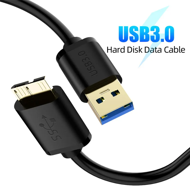 Высокоскоростной кабель для синхронизации данных USB 3 0 типа A к Micro B внешнего