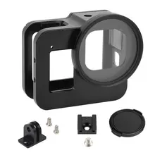 Алюминиевый сплав защитный чехол для GoPro Hero 8 черная металлическая рамка клетка+ УФ-фильтр объектива для Go Pro 8 аксессуары для камеры