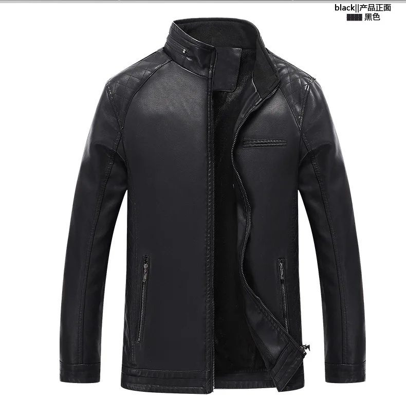 Autumn And Winter New Style MEN'S Leather Coat Korean-style Slim Fit Stand Collar Short PU Leather Jacket Locomotive Trend MEN'S
