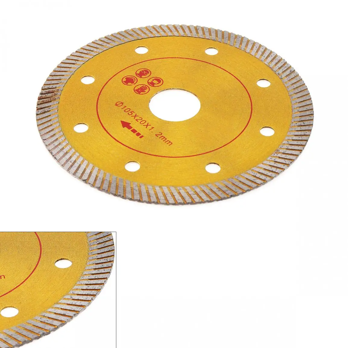 4" Super Thin X Shape Diamond Porcelain Saw Blade Sintered Diamond Circular Bisc for Cutting Porcelain Tiles