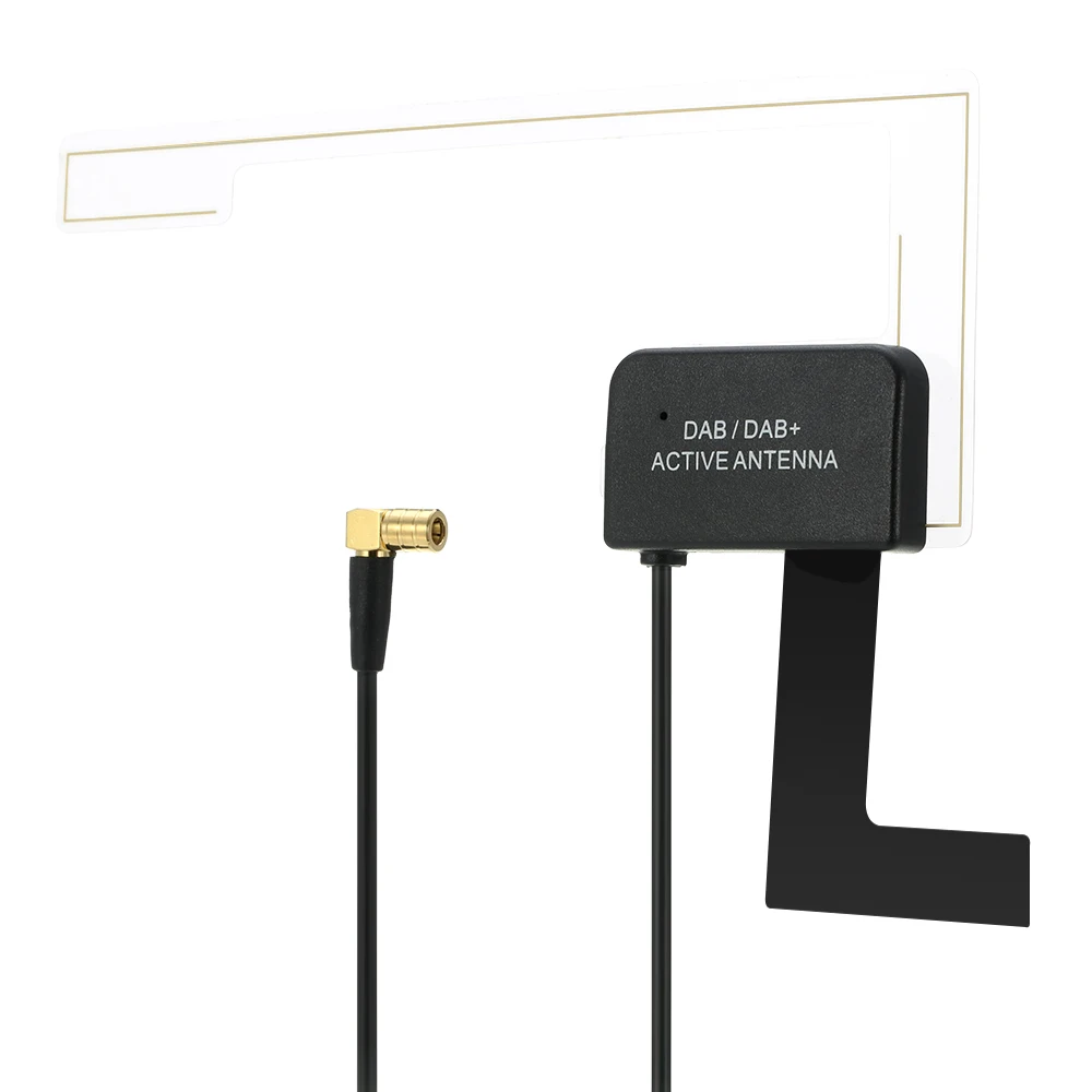 Автомобильная Радио Антенна цифровой DAB+ активная антенна SMA разъем универсальный - Цвет: SMB Connector