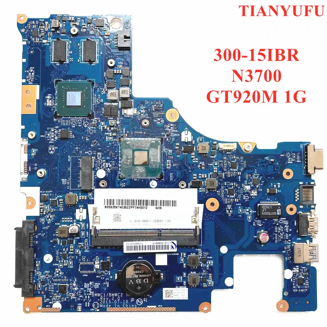 Материнская плата для ноутбука LENOVO 300-15IBR с процессором N3700 920M 1GM видеокарта BMWC1/BMWC2