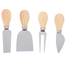 4pc/set Cooking Tools Oak Wood Handle Cake Cheese Knife Cheese Knife Set