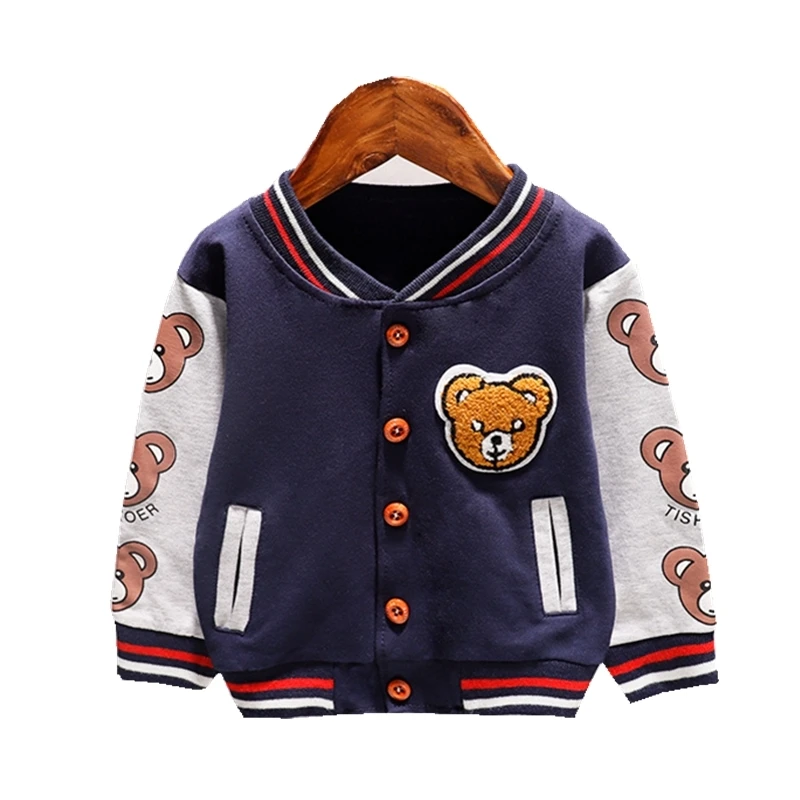New Spring Autumn Baby Cartoon Clothes Children Boys Girls Fashion Print Jacket Kids Infant Sportswear Toddler Casual Clothing