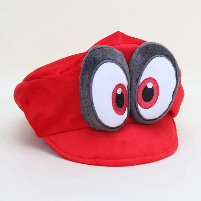 Original Super Mario Game Odyssey Hat Adult Kids Anime Cosplay Caps Plush Toy Dolls Hallowen kids