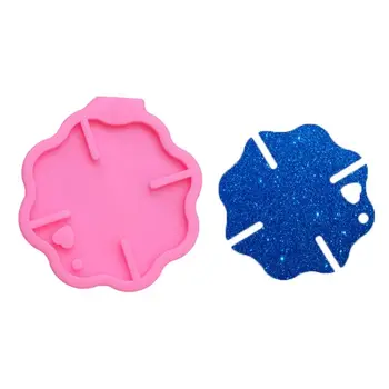 

Fire Sign Shaped Keychain Silicone Resin Mold with Hole DIY Jelly Shots Pudding Cupcake Cake Topper Jewelry Making Tools