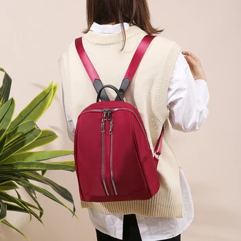 

Best selling Oxford simple leisure bag classical lady light weight backpack designer women school casual backpack for women