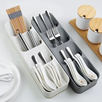 

Kitchen Cutlery Storage Tray Kitchen Organizer Kitchen Container Spoon Fork Storage Separation Tableware Storage Organizer