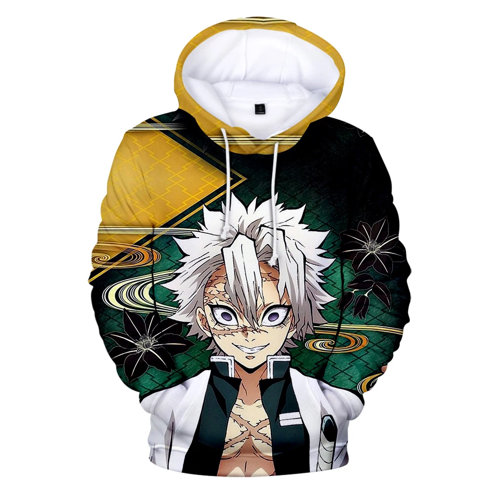 

2020 New Demon Slayer Men's Hoodies Adult 3D Sweatshirt Women's Hood 3D Kimetsu no Yaiba Kids Fashion Street Wear Tops Harajuku