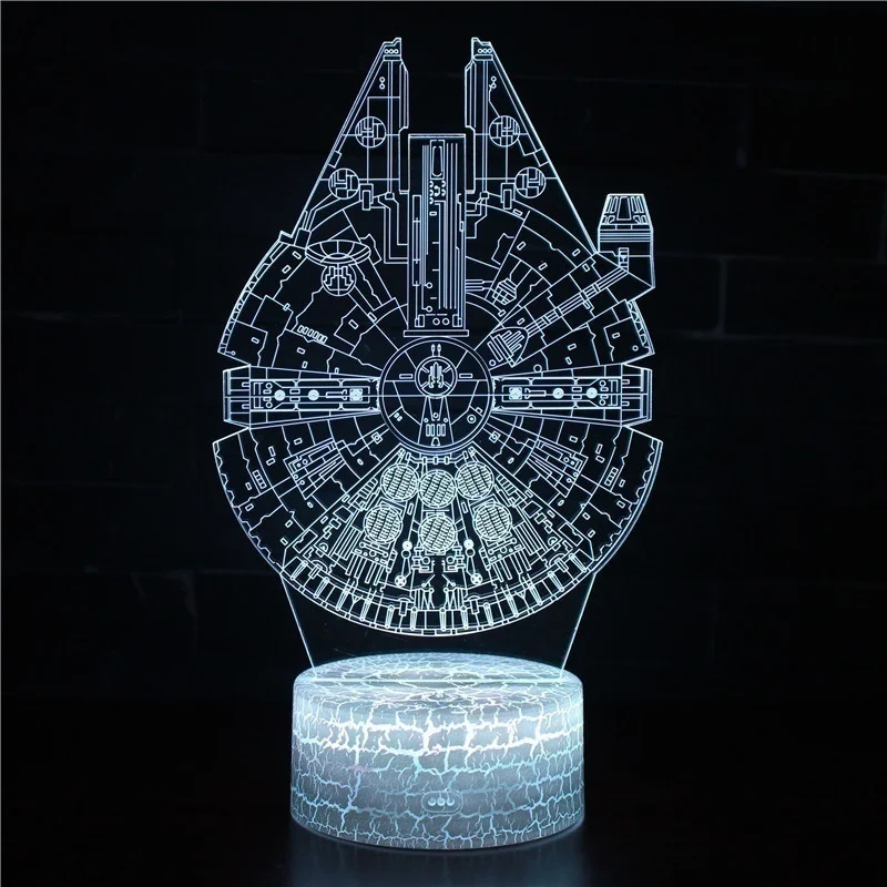 3D сокол модель светильник игрушка BB8 Вейдер фигурки Saber Иллюзия для звездных