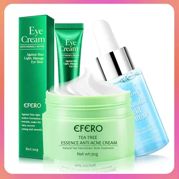 

Tea Tree Face Cream Repair Skin Whitening Cream Anti Aing Eye Cream Dark Circles Whitening Moisturizing Face Care Serum