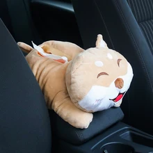 Универсальный мультфильм милый держатель салфеток коробка подлокотник автомобиля коробка ткани мультфильм милый держатель салфеток коробка высокого качества аксессуары для салона автомобиля