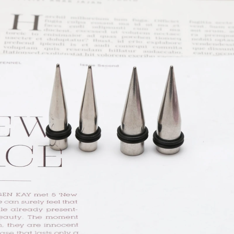 Ohrdehnung Set 7mm & 9mm - Edelstahl Tunnel Und Kegel