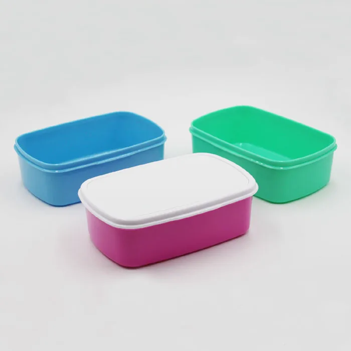 5pcs/Lot sublimation Blank DIY rectangle Portable Lunch Box For Kids School Bento Box KitchenLeak-proof Food Container Food Box 