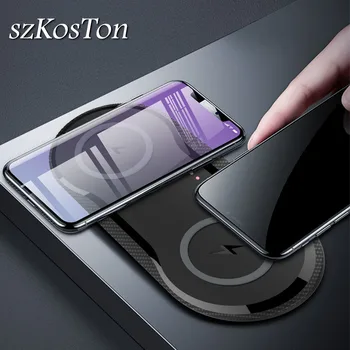 

20W Fast Wireless Charger Charge For Samsung S10 S9 S8 10W Dual Qi Wireless Charger Pad For iPhone 11 XS XR X 8 Plus Apple Watch