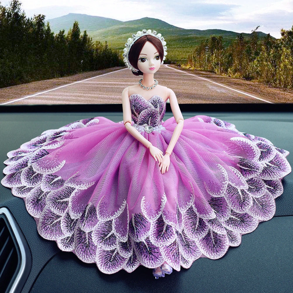 Милые свадебные куклы невесты Декор Авто украшения интерьерный дисплей орнамент аксессуар подарок аксессуары для салона автомобиля украшения
