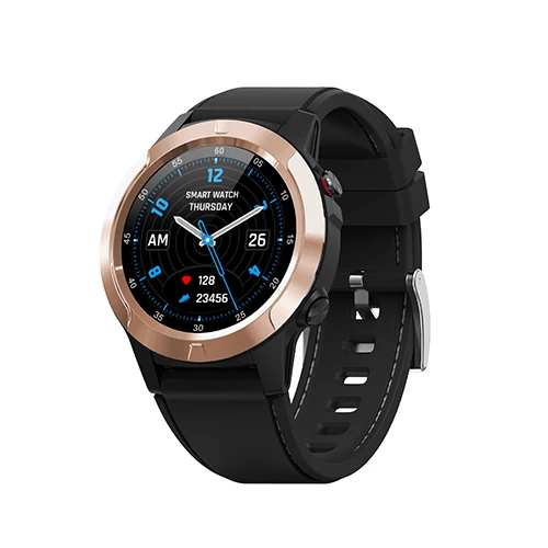 Vorke VM2 Смарт-часы gps Bluetooth Смарт-браслет монитор сердечного ритма вызов сообщение напоминание музыкальный плеер несколько видов спорта IP67 - Цвет: gold