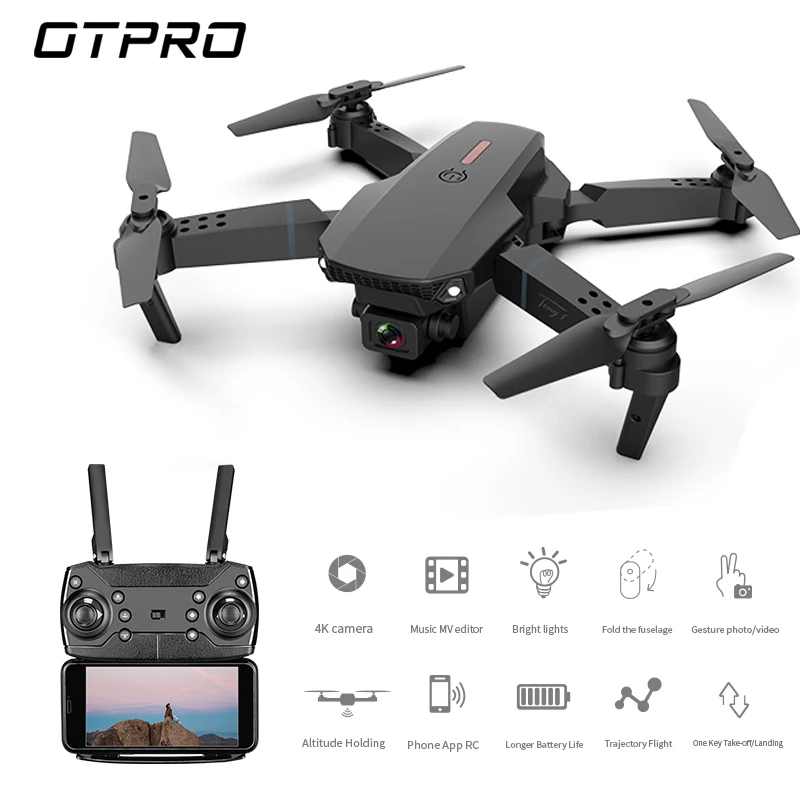 OTPRO Drone 4K EXA Dron with HD Camera Live Video Drone X Pro RC Helicopter