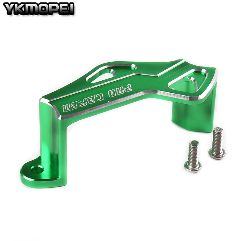 CNC зеленый мотоцикл задний тормозной суппорт защита для KXF250 2004- KXF450 06-17 KLX450R 08-12