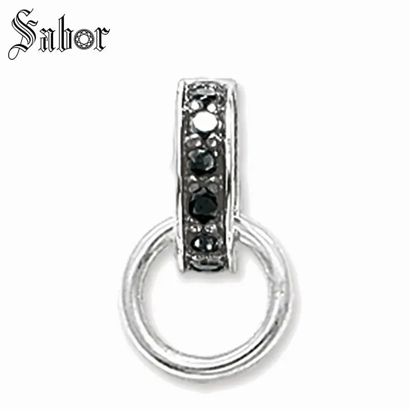 Black Pave Charm Carrier аксессуары Karma Jewelry хорошее ювелирное изделие для мужчин и женщин