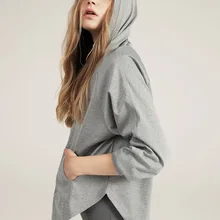 Спортивная толстовка с длинным рукавом серого цвета, свободная быстросохнущая толстовка с капюшоном, тренировочная спортивная одежда, рубашка для йоги